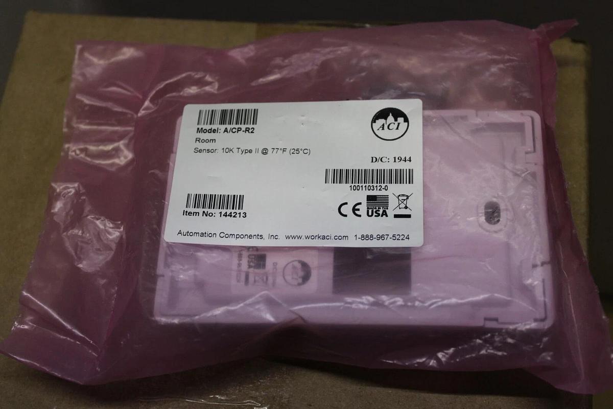 ACI ROOM SENSOR A/CP-R2 144213 SENSOR TYPE 10K *NEW IN BAG*