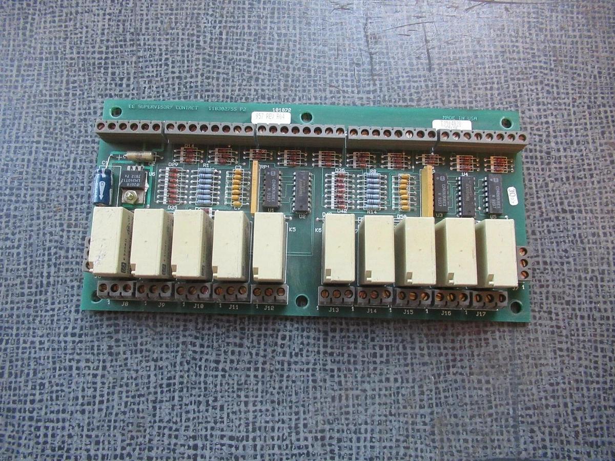 Used EXIDE ELECTRONICS EE SUPERVISORY CONTACT 118302755 P2 101072957 REV R04 BOARD
