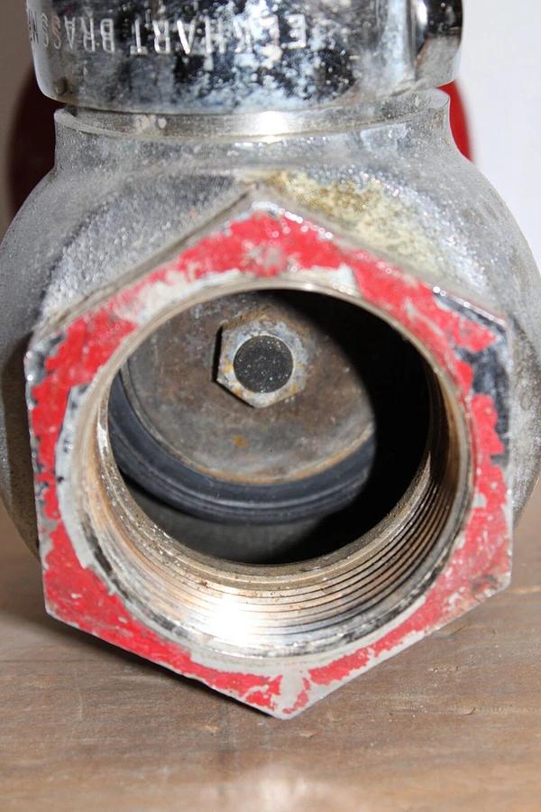 Used ELKHART BRASS U ANGLE FIRE HOSE VALVE 2.5" 15-31-SA 300 PSI **WARRANTY**