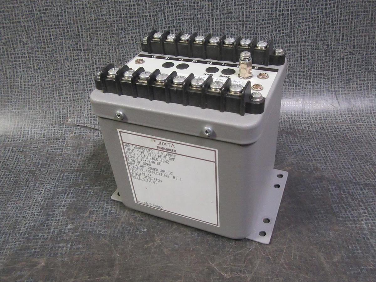 Used YOKOGAWA JUXTA VAR TRANSDUCER 120VAC / 5A 248965-540-AHF-4-0-M 3 ELEMENT