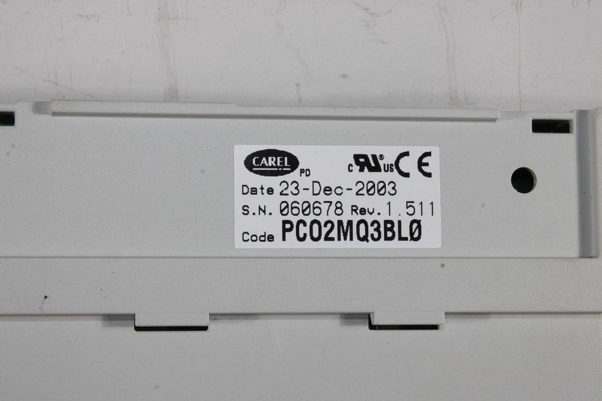 Used MCQUAY CAREL MICROTECH II CHILLER CONTROL MODULE PCO2MQ3BL0 REV. 1.511