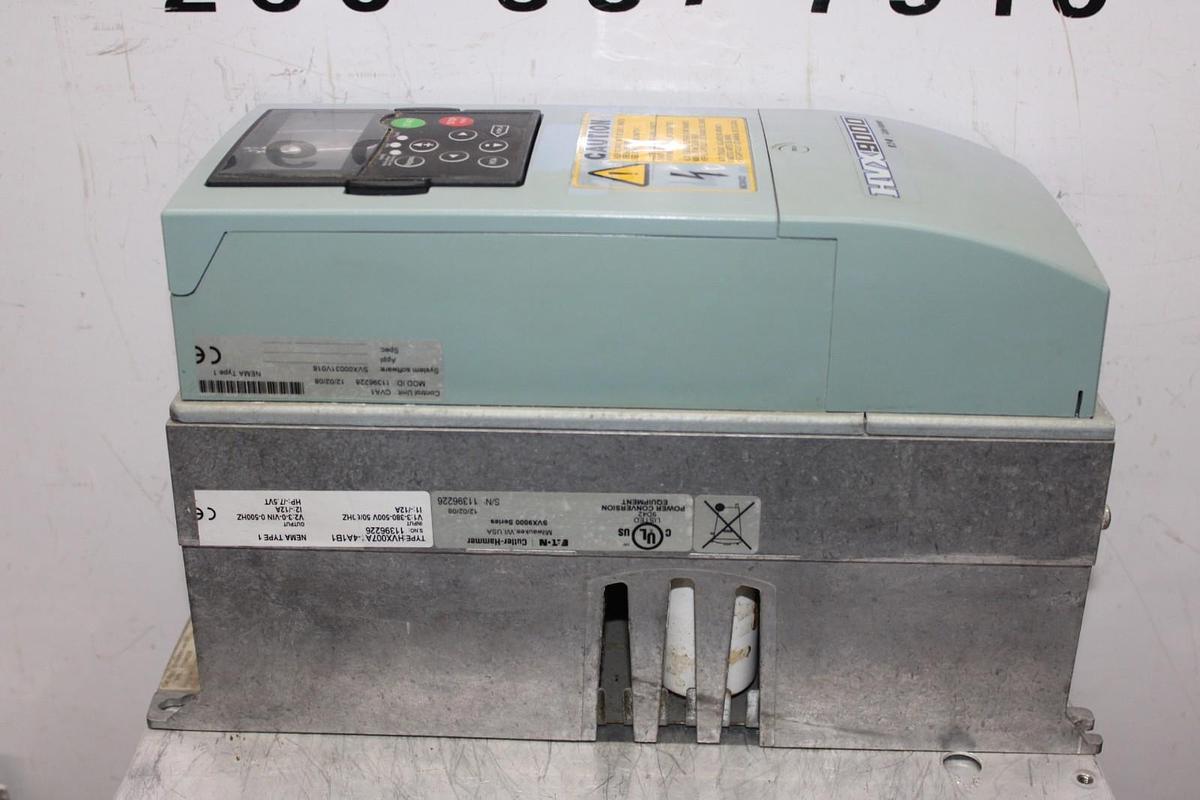 Used EATON VARIABLE FREQUENCY DRIVE HVX9000 HVX007A1-4A1B1 380 VOLT 12 AMP