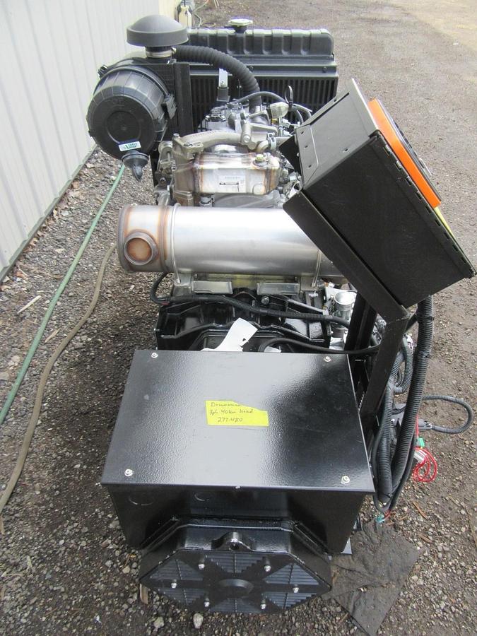 Used NEW 30 KW DIESEL GENERATOR ISUZU DIESEL 4LE2TA 120/240 VOLT SINGLE PHASE TIER4