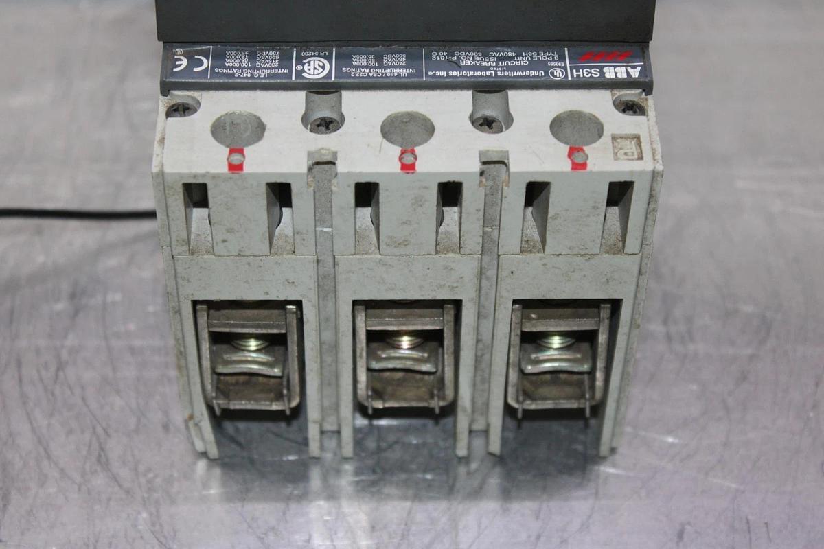 Used ABB CIRCUIT BREAKER SACE S3 S3H 225 AMP 480 VAC 3-POLE **WARRANTY INCLUDED**