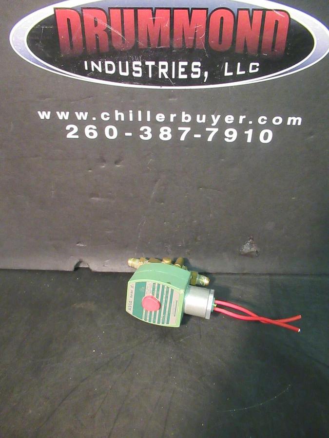 Used ASCO RED HAT SOLENOID VALVE 8262H013T 323581-T WATER: 41 PSI OIL: 30 PSI