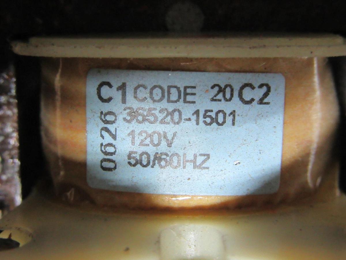 Used PRODUCTS UNLIMITED CONTACTOR 3100-30T1628TW HN53HE122 600 VAC 50 AMP COIL: 120 V