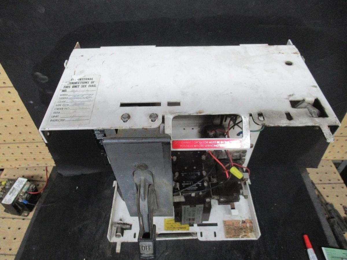 Used CUTLER HAMMER MOTOR STARTER CONTROL 17" W/ A10DN0 NEMA SIZE 2 30 AMP 600 VAC