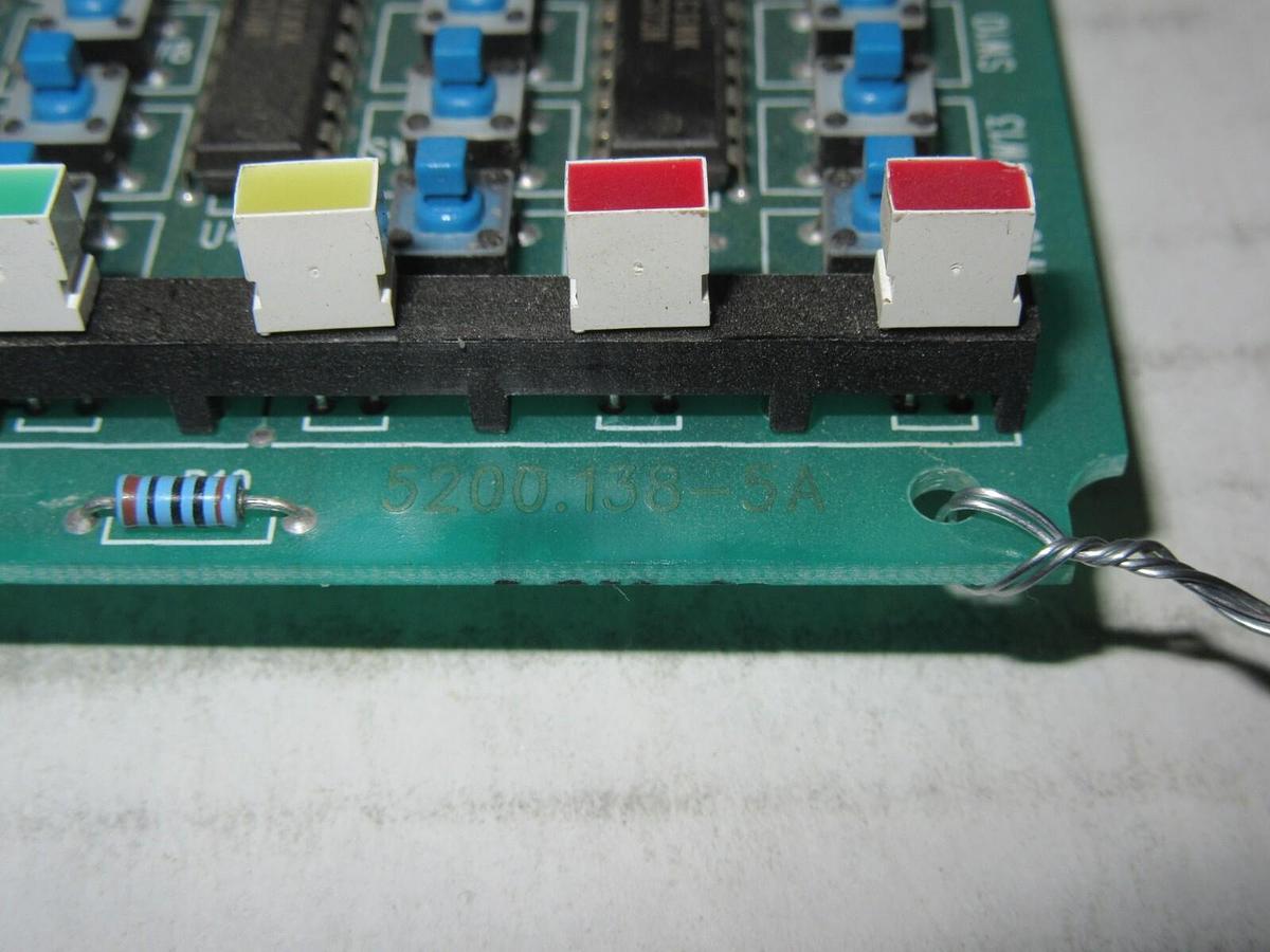Used ADTRAN 5200.138-5A CIRCUIT BOARD / SCREEN WITH PVC160204AYL DISPLAY 497-0400540