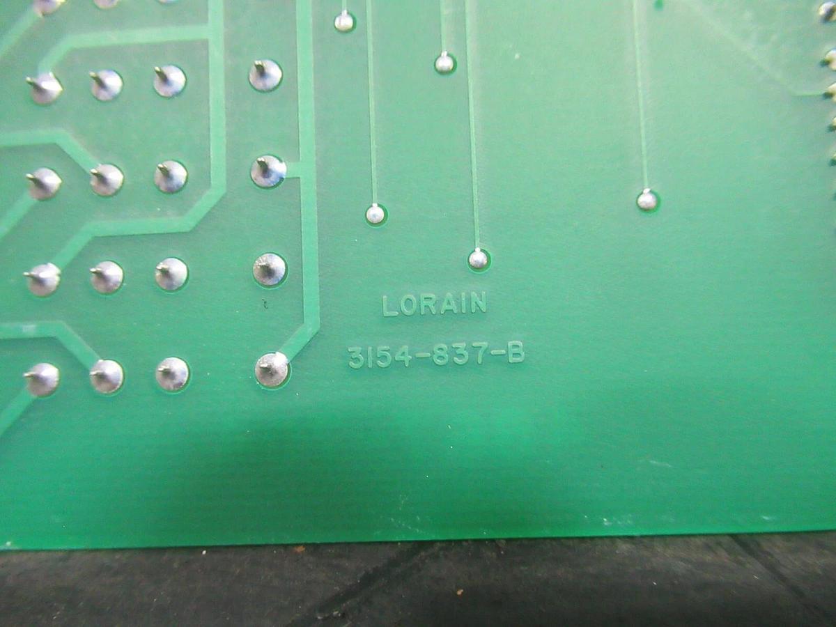 Used LORAIN CIRCUIT BOARD 3154-837-B / 4867-704 **WARRANTY INCLUDED**