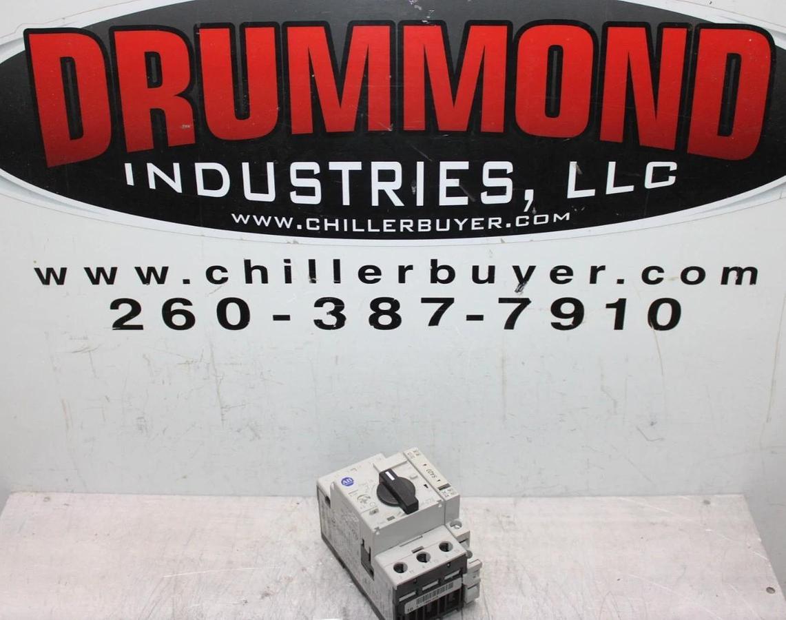 Used ALLEN BRADLEY MANUAL MOTOR STARTER 140M-C2E-B63 600 VAC 3-POLE 4 TO 6.3 AMP