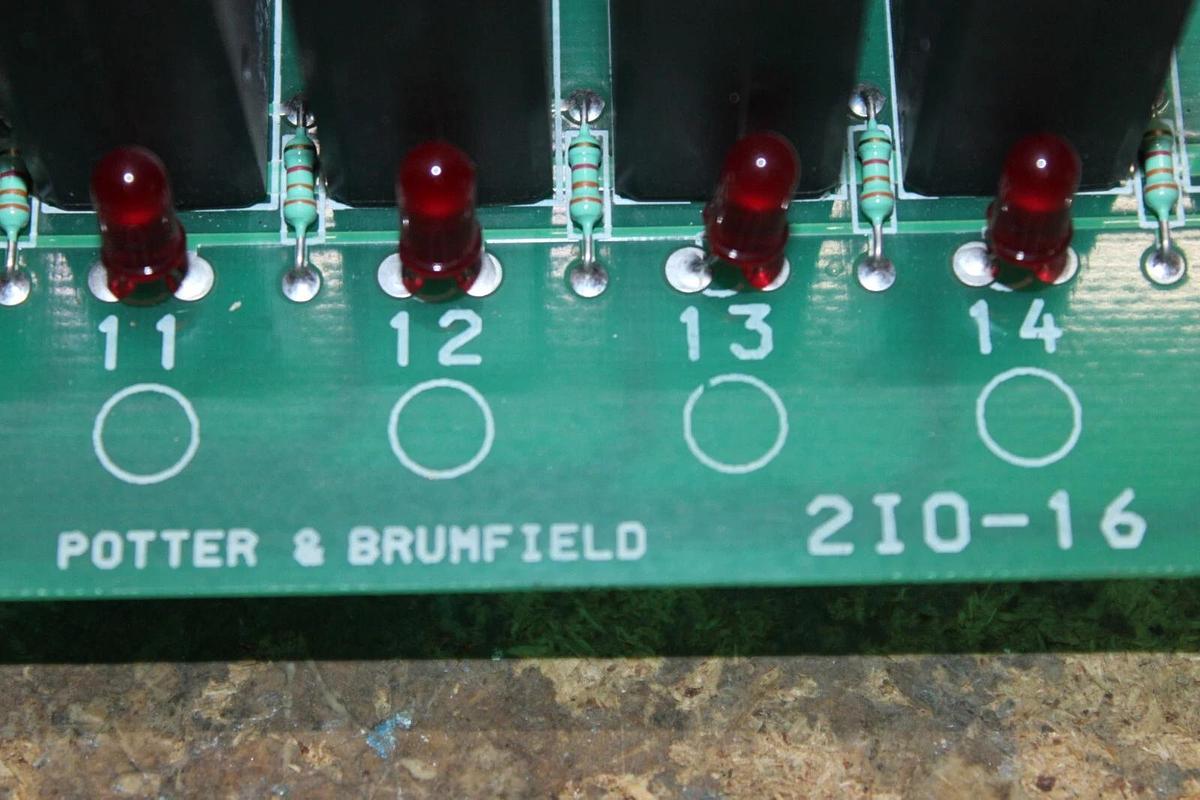 Used POTTER & BRUMFIELD RELAY I/O CIRCUIT BOARD 2IO-16 **WARRANTY INCLUDED**