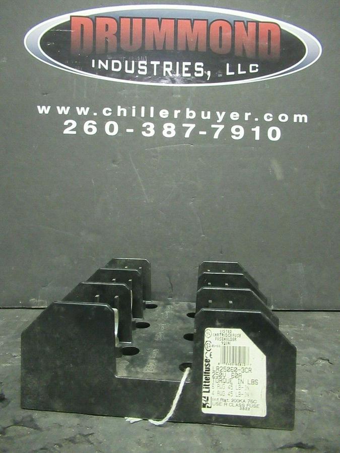 Used LITTELFUSE FUSE HOLDER LR25060-3CR FOR 60 AMP 250 V CLASS J FUSES **WARRANTY**