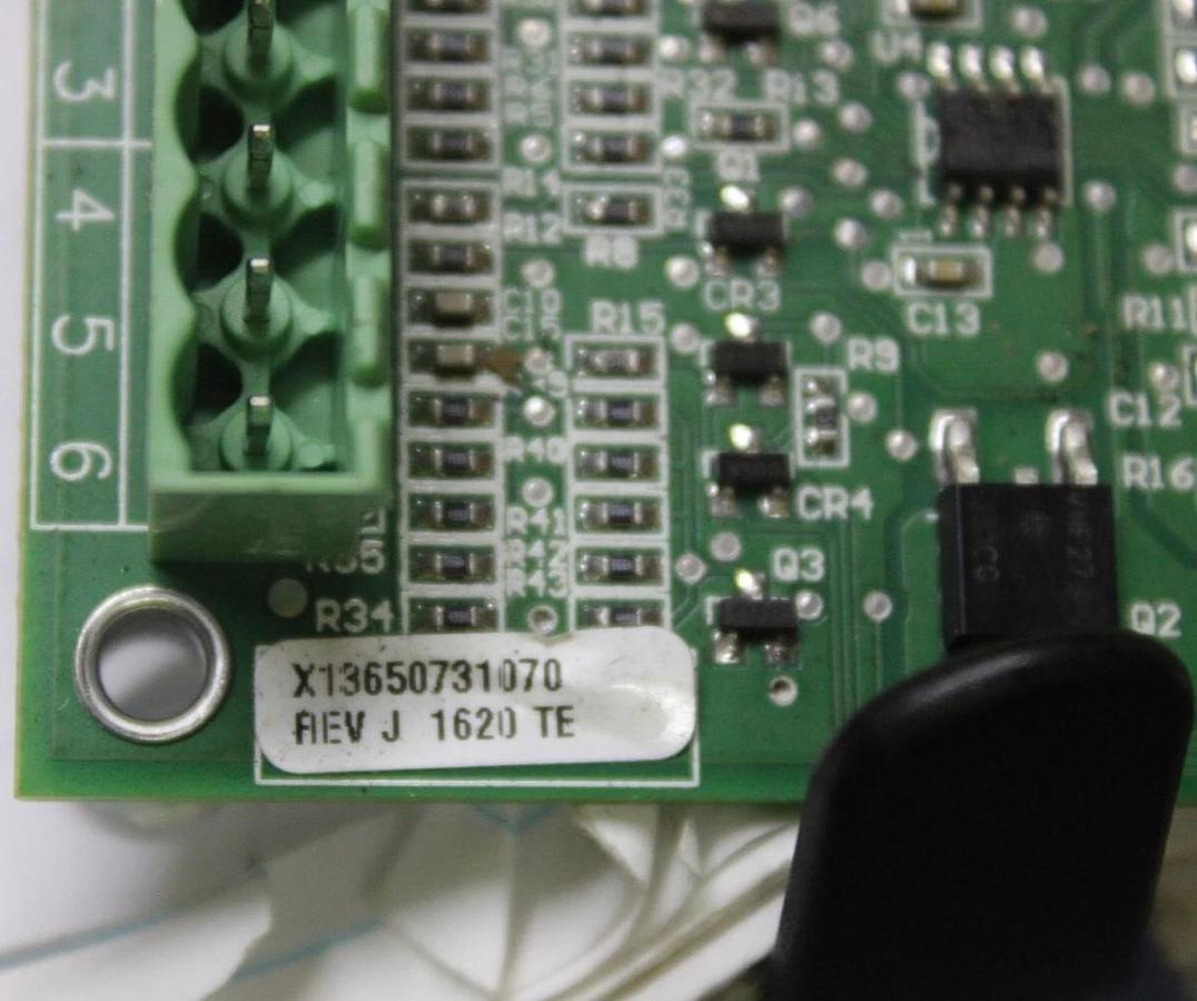 Used TRANE DUAL ANALOG I/O CIRCUIT BOARD 6400-1108-03 REV. F X13650731070 REV. J