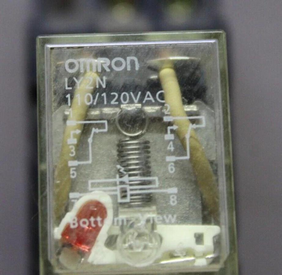 Used OMRON RELAY LY2N 110/120/240 VAC 12 AMP 3-POLE **WARRANTY INCLUDED**