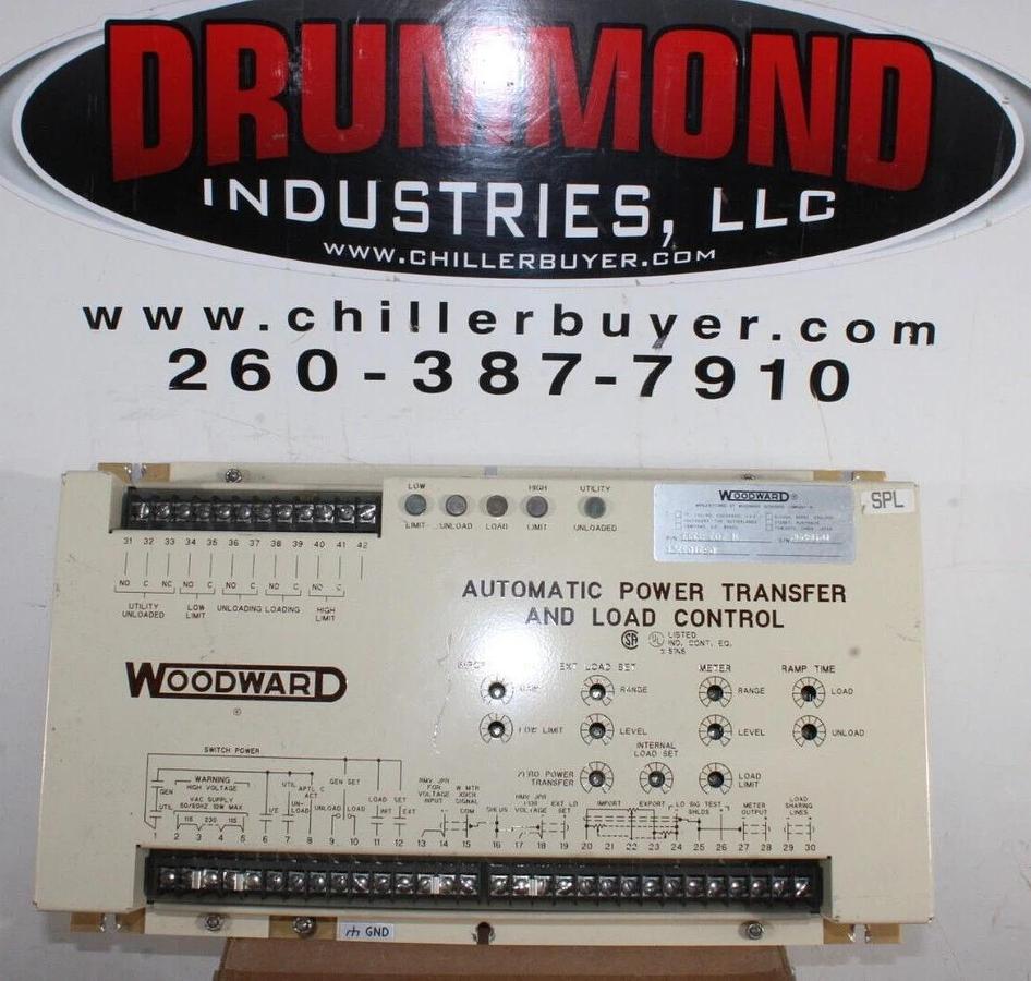 Used WOODWARD AUTOMATIC POWER TRANSFER & LOAD CONTROL 9905-007-N 115-230 VAC