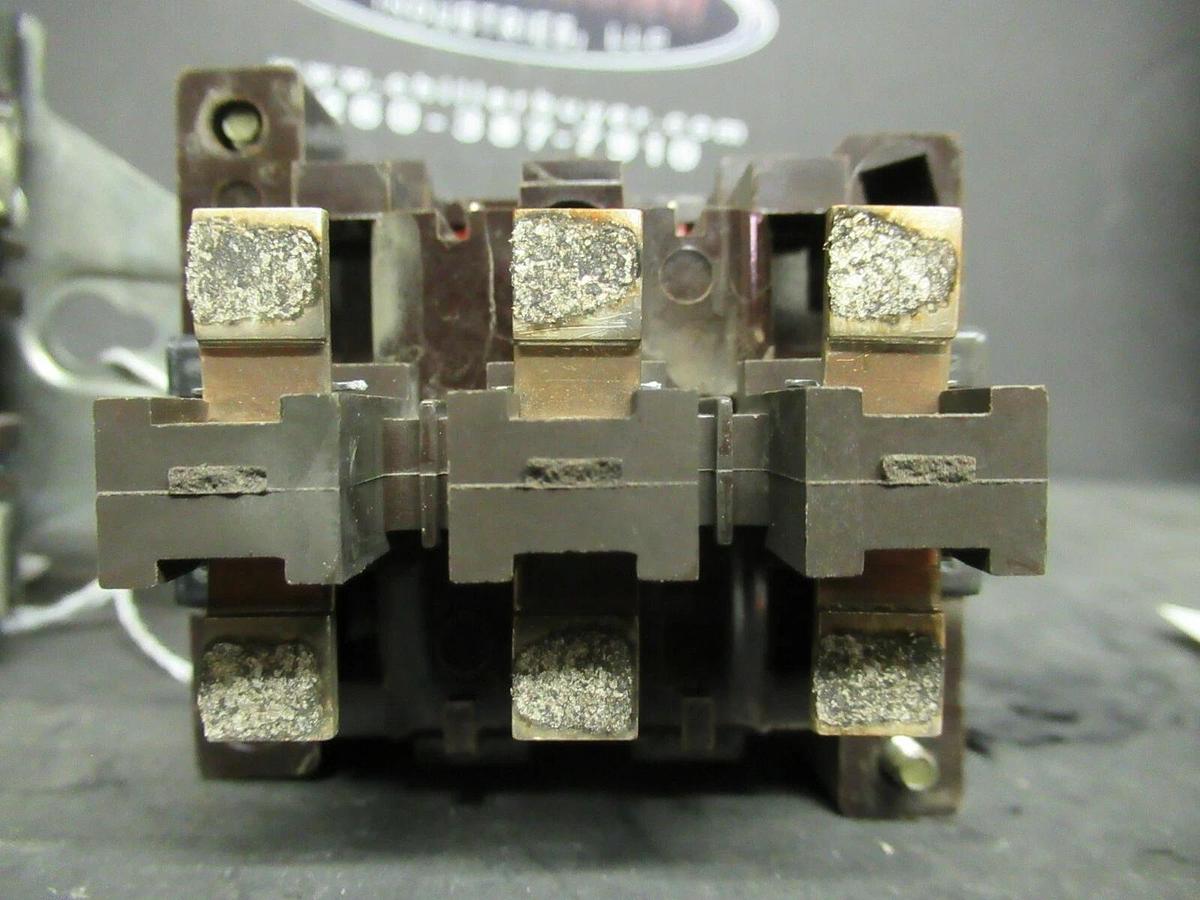 Used CUTLER HAMMER CONTACTOR C10CN3 SER. A1 27 AMP 600 VAC 10 HP 120 VAC COIL
