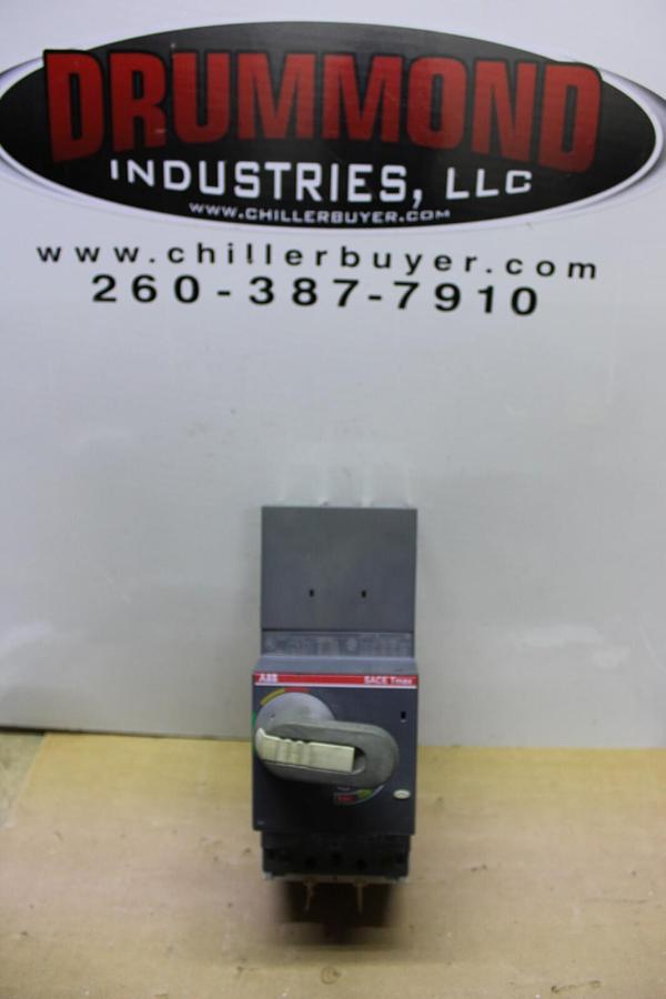 Used ABB CIRCUIT BREAKER SACE T4N-250 250 AMP 600 VOLT 3-POLE W/ OPERATOR