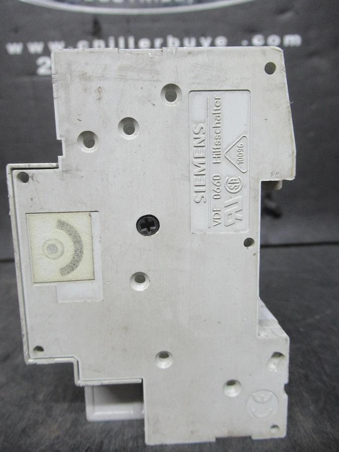 Used SIEMENS CIRCUIT BREAKER 5SX23 C25 25 AMP 480 VAC 3-POLE W/ 5SX9100 AUXILLIARY