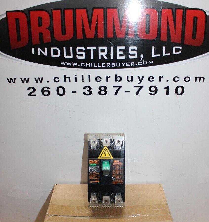 Used FUJI AUTO CIRCUIT BREAKER EA63BM BM3CEB-060 60 AMP 3-POLE 690 VAC *WARRANTY*