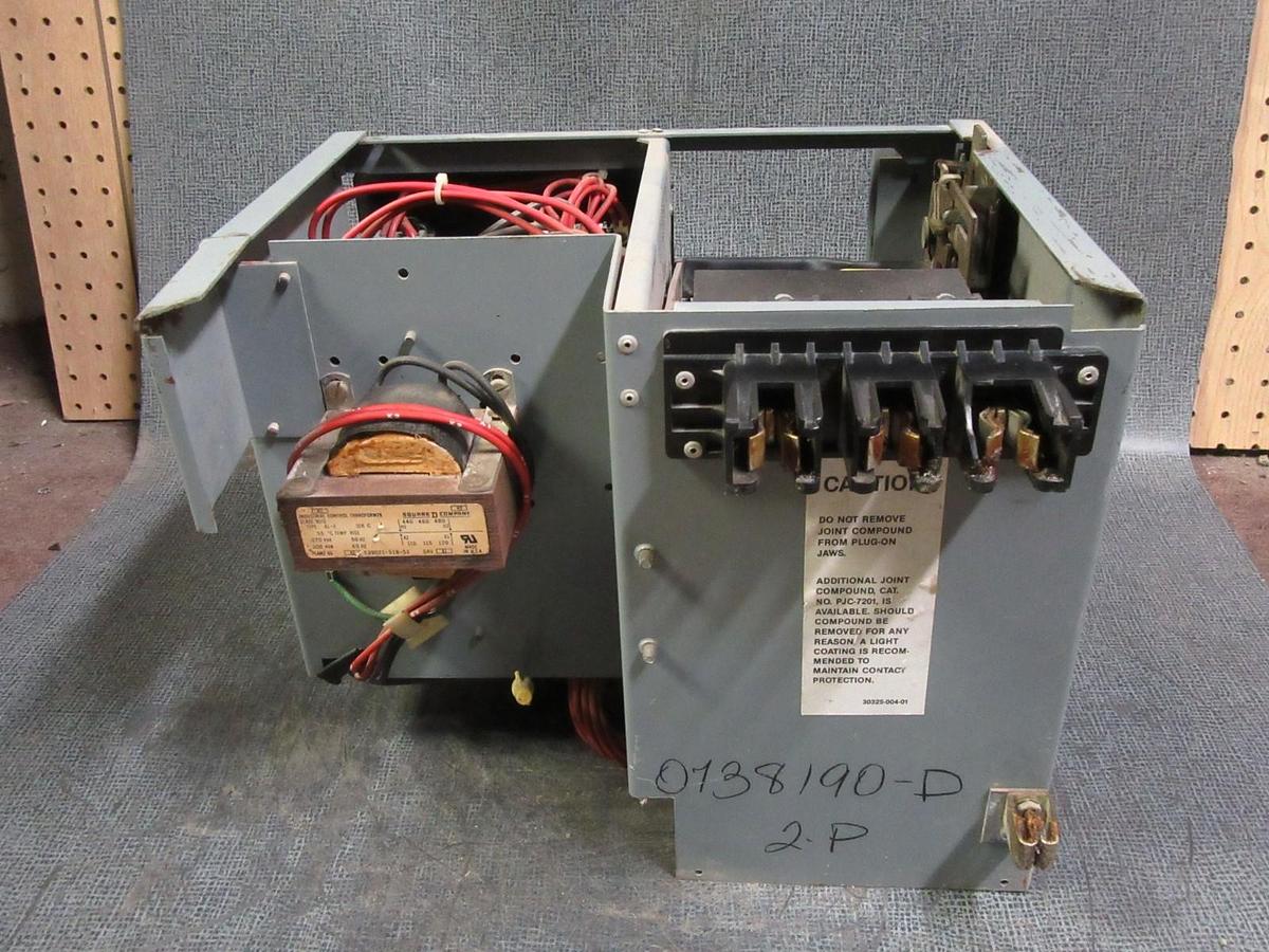 Used SQUARE D 12" MODEL 5 MCC STARTER BUCKET 480 VAC 7 AMP W/ NEMA SIZE 1 STARTER