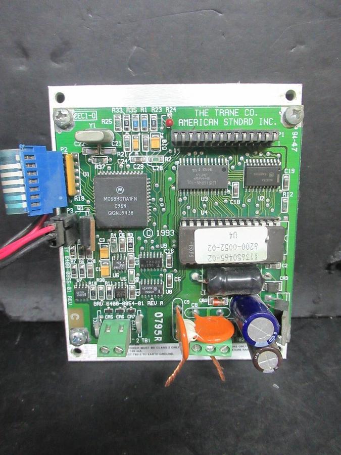 Used TRANE CHILLER INTERFACE 6400-0855-01 REV. C 6200-0052-02 6400-0854-01 REV. A