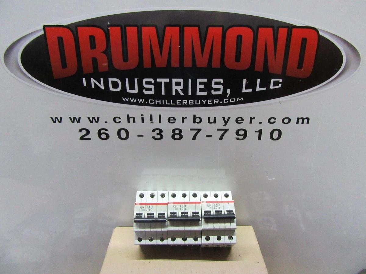Used LOT OF 3 ABB S203-K40A 400 VOLT 40 AMP 3-POLE **WARRANTY INCLUDED**