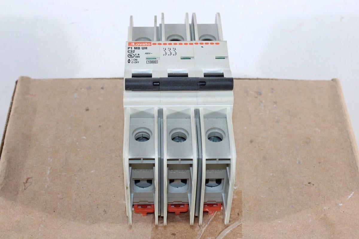 Used LOVATO CIRCUIT BREAKER P1-MB-UH-C32 63 AMP 480 VAC 3-POLE **WARRANTY INCLUDED**