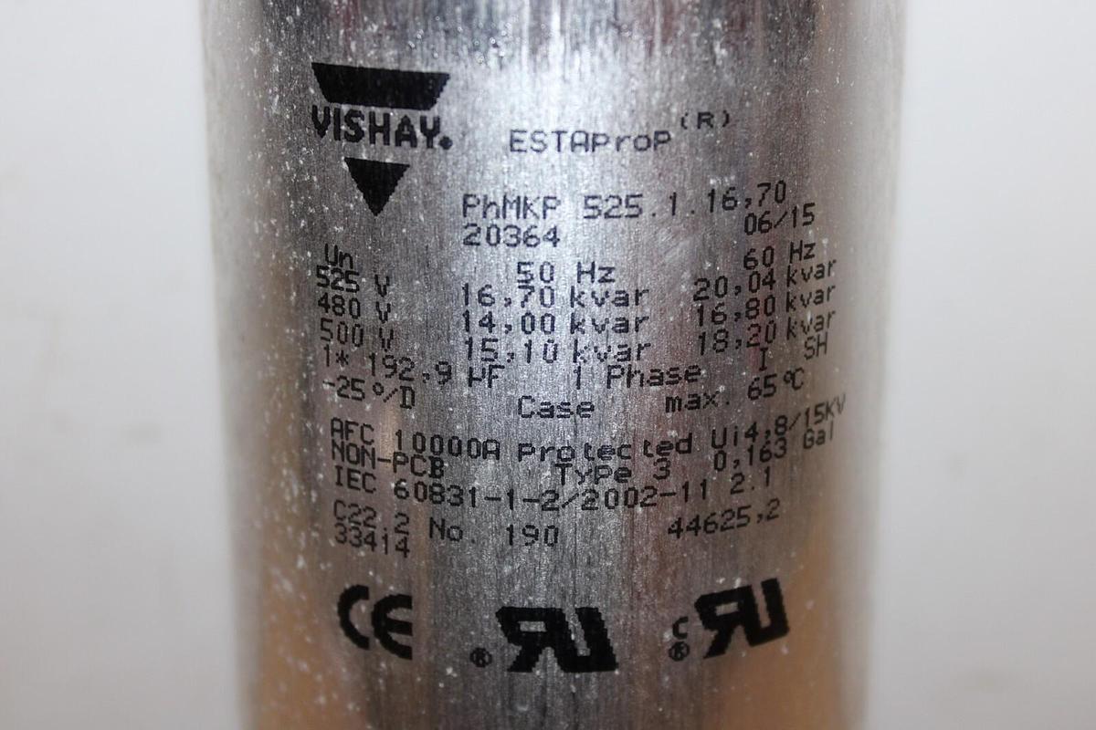 Used VISHAY ESTAPROP PHMKP 525.1.16,70 500 VOLT SINGLE PHASE **WARRANTY**