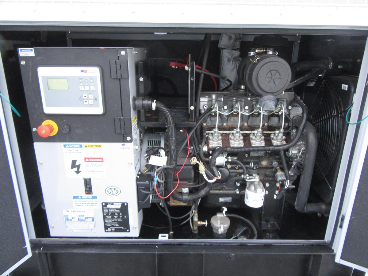 Used 20 KW DIESEL GENERATOR MTU 120/240 V 4LE1 ISUZU SOUND ENCLOSED 164 HRS  VIDEO