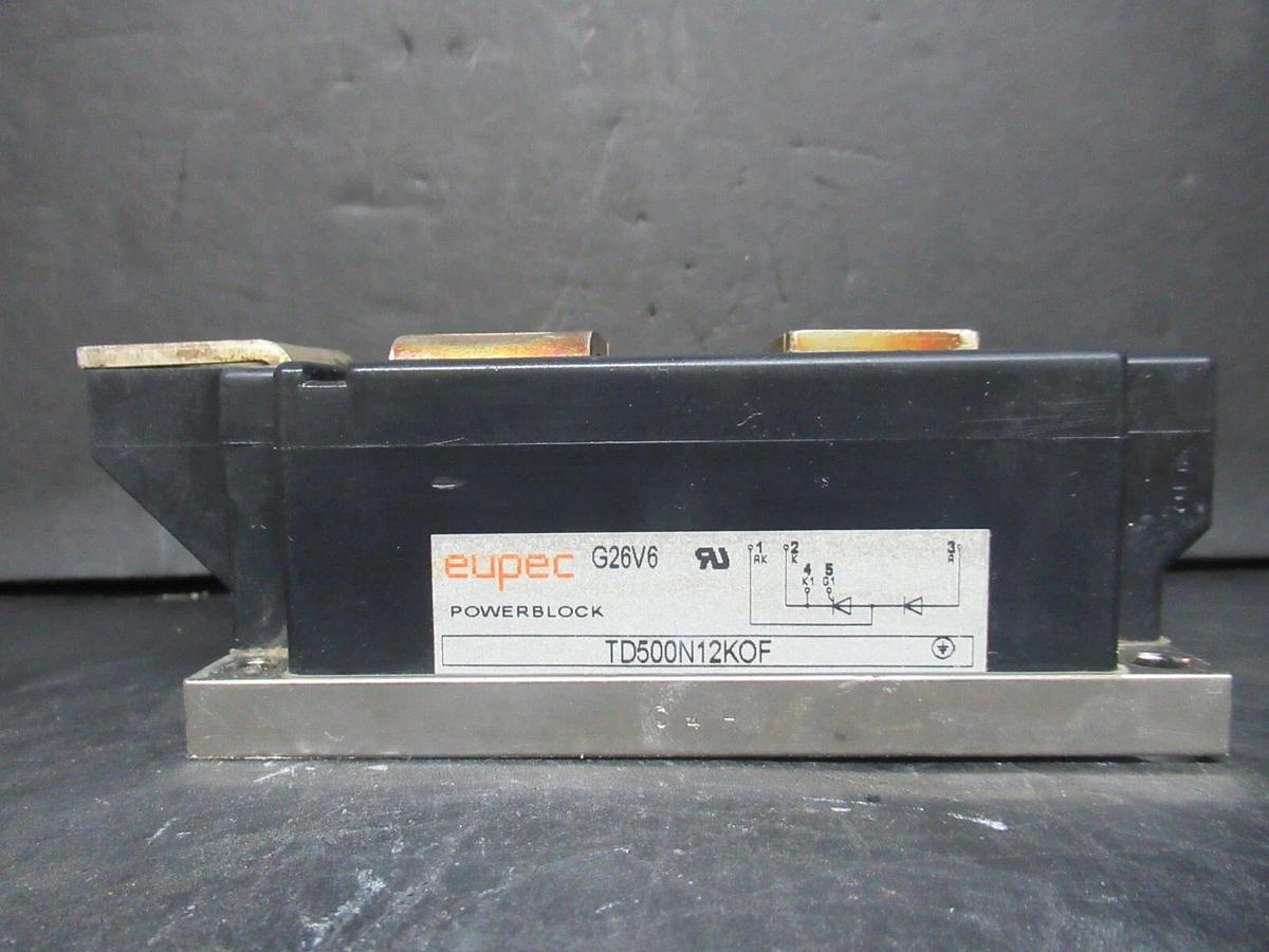 Used EUPEC G26V6 POWERBLOCK IGBT POWER MODULE TD500N12KOF *WARRANTY INCLUDED*