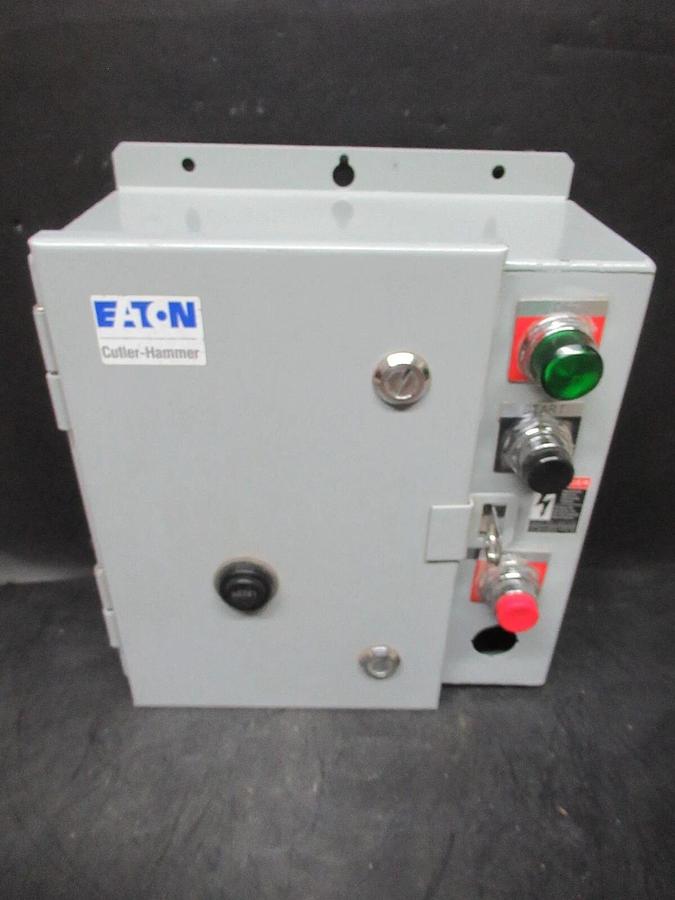EATON COMBINATION STARTER ECN0718CAB TYPE: 12 W/ AN16DN0 27 AMP 600 VAC