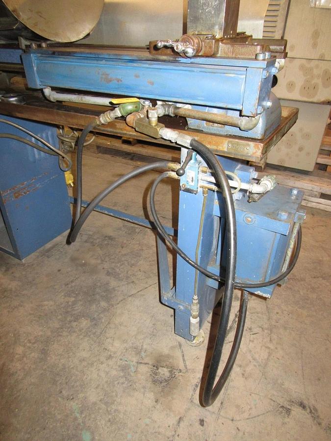 Used 3/4" THROUGH HOLE 8" SWING LATHE CUSTOM AIR FEED 6 JAW UNIVERSAL CHUCK 3/4 HP