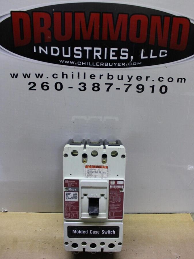 Used CUTLER HAMMER KD-K CIRCUIT BREAKER KD3400K 400 AMP 600 VAC 3-POLE