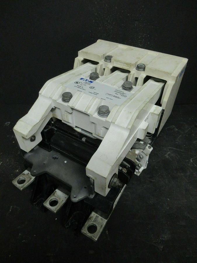 Used EATON NEMA CONTACTOR A201K5CA 270 AMP 200 HP 600 VAC NEMA 5 3-PHASE COIL: 120V