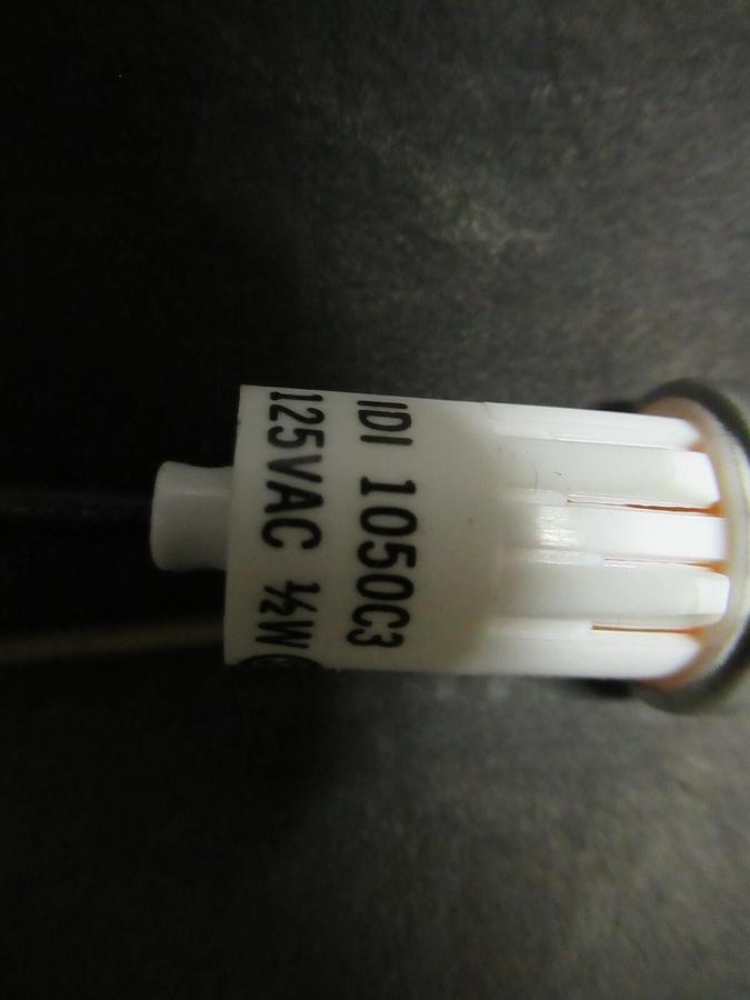 (5 QTY) IDI 1050C3 AMBER LENS 125 VAC 1/2 (0.5) WATT INDICATOR LIGHT LED LIGHTS