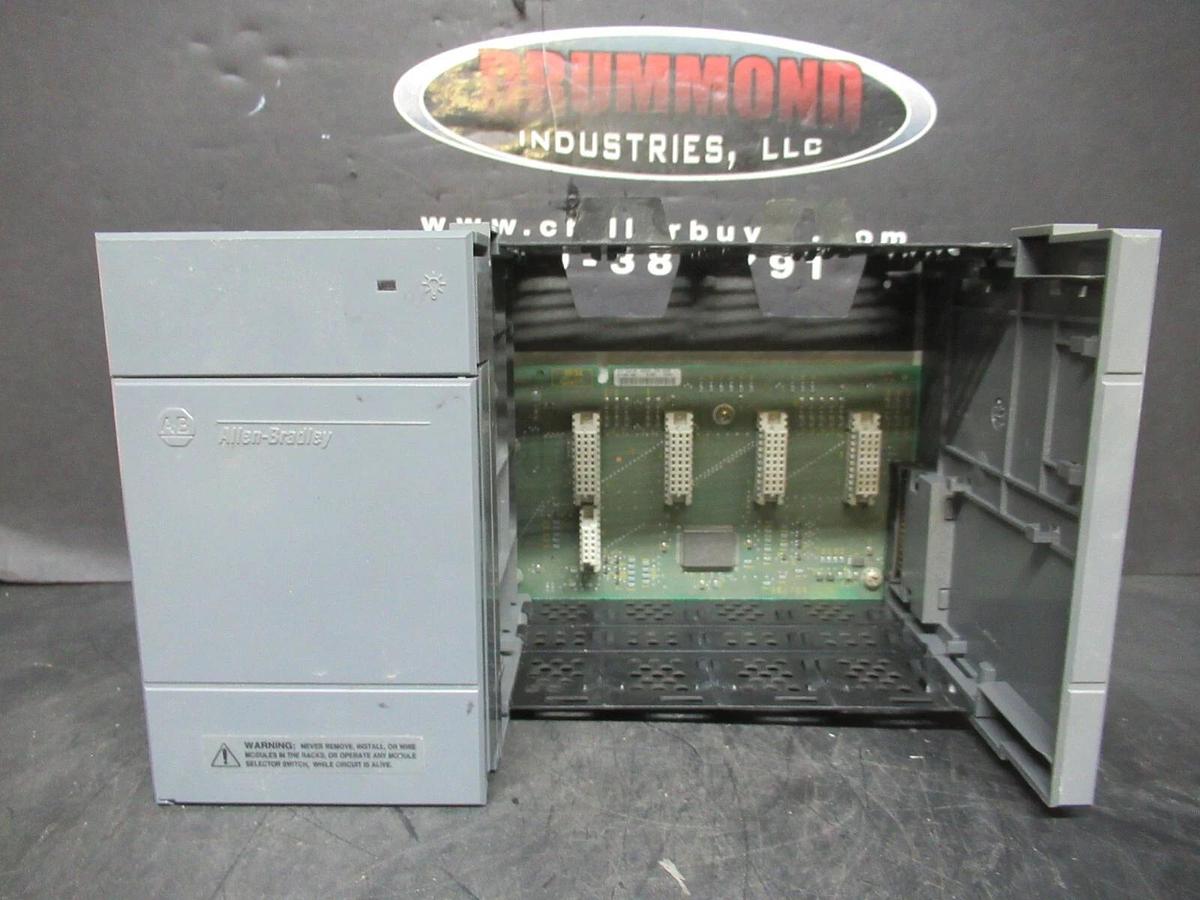 Used ALLEN BRADLEY SLC-500 1746-A4 4 SLOT RACK W/ 1746-P2 POWER SUPPLY **WARRANTY**