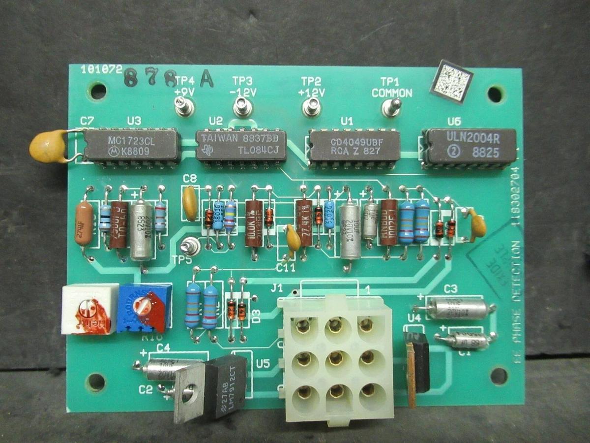 Used EXIDE EE PHASE DETECTION CIRCUIT BOARD 118302704 REV P1 101072878 REV A T034