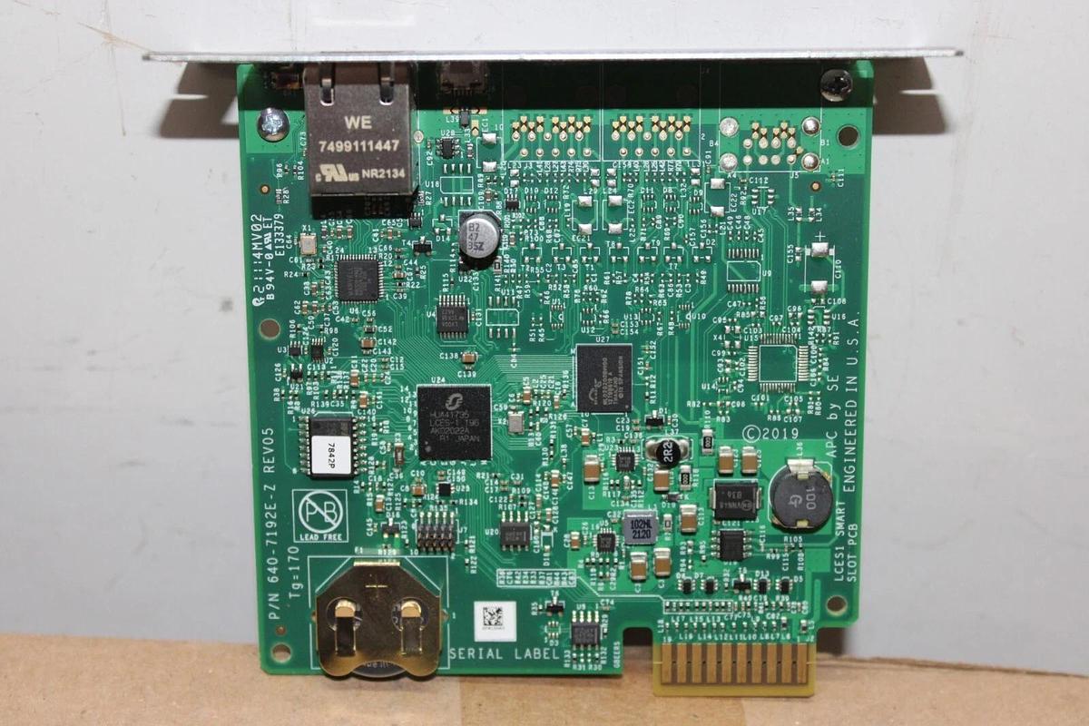 Used SCHNEIDER UPS AP9640 NETWORK MANAGEMENT CARD 640-7192E-Z REV. 05 **WARRANTY**