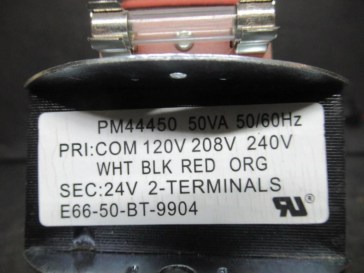 Used PACKARD ELECTRONICS TRANSFORMER BE122775GEK 50 VA PRI: 120-240 VAC SEC: 24 VAC
