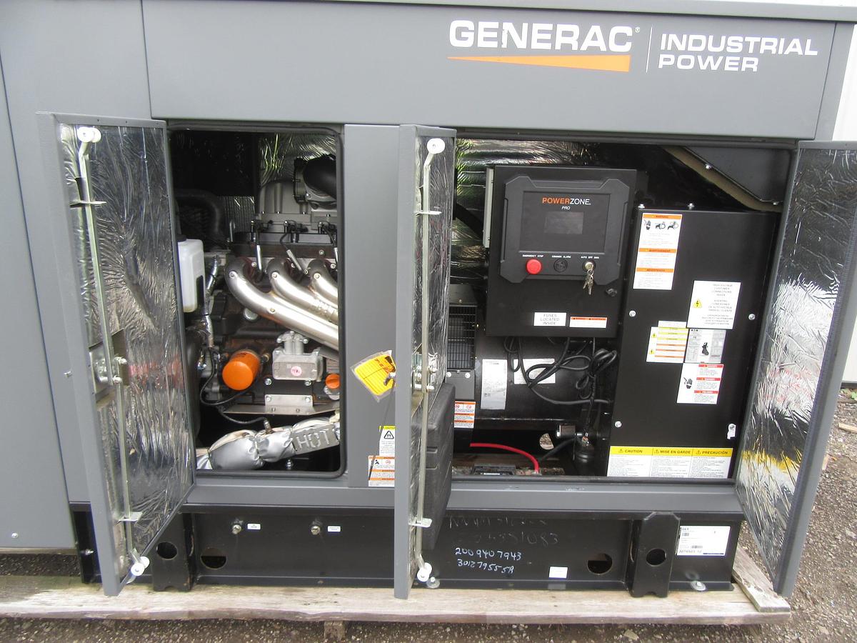 NEW 48 KW GENERATOR NATURAL GAS PROPANE GENERAC 120/240V SOUND ENCLOSED VIDEO 50 KW
