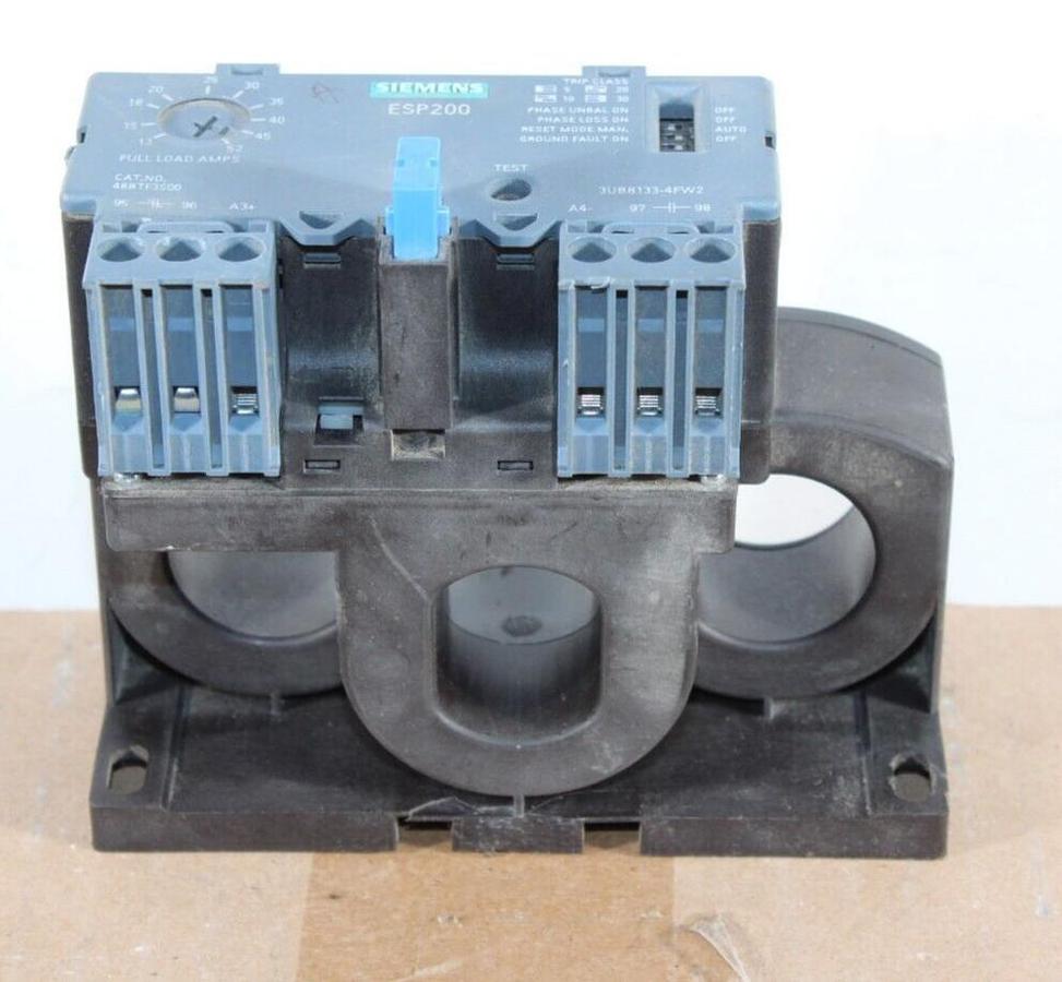 Used SIEMENS ESP200 48BTF3S00 OVERLOAD RELAY 13-52 AMPS 600VAC 3UB8133-4FW2