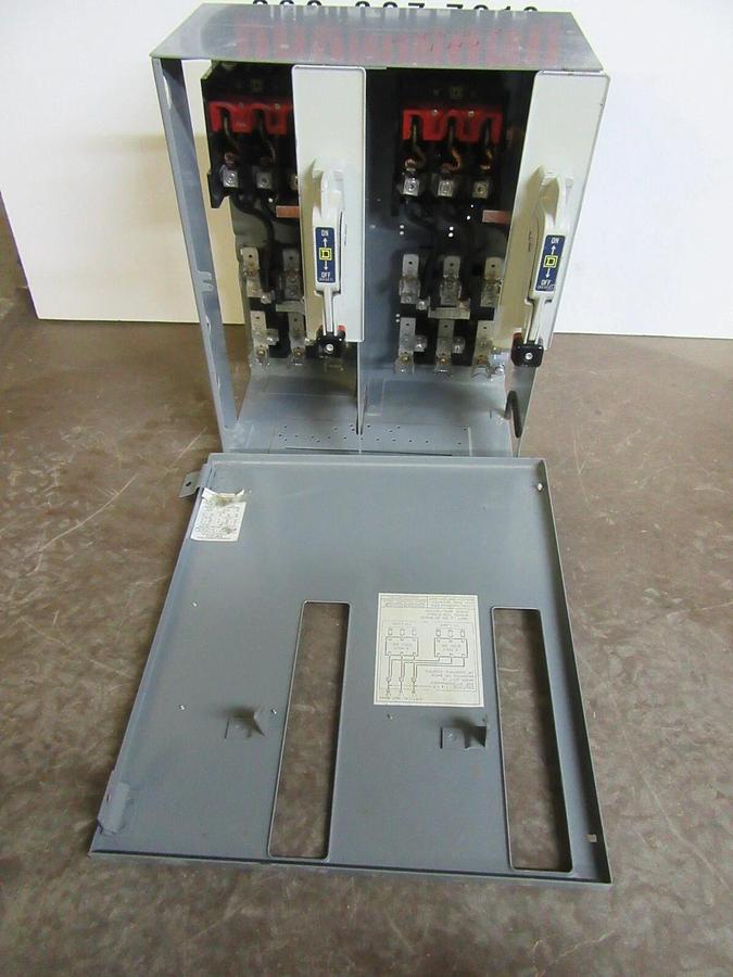 Used SQUARE D TWIN MCC FUSIBLE STARTER BUCKET 18" MODEL: 4 8998-KK-416 SER. A