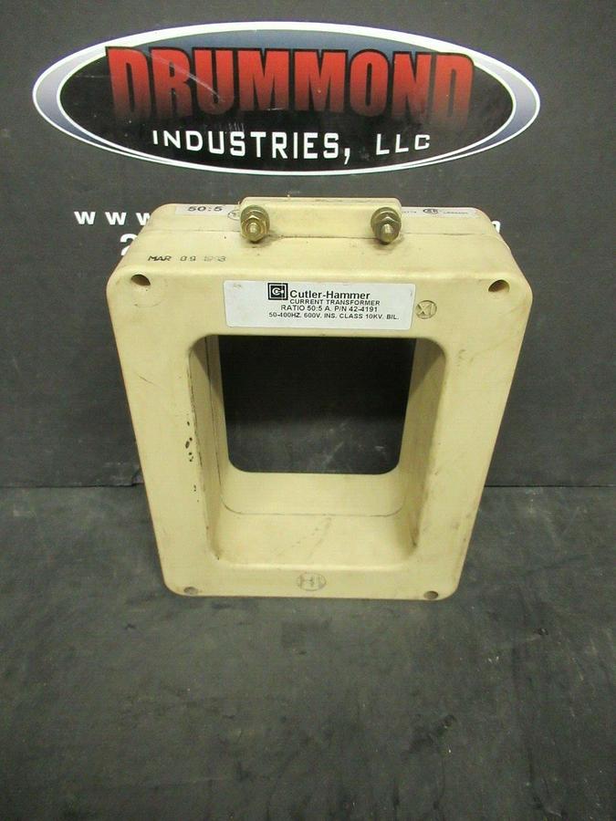 Used INSTRUMENT CURRENT TRANSFORMER 42-4191 / 563-500 RATIO: 50:5 A