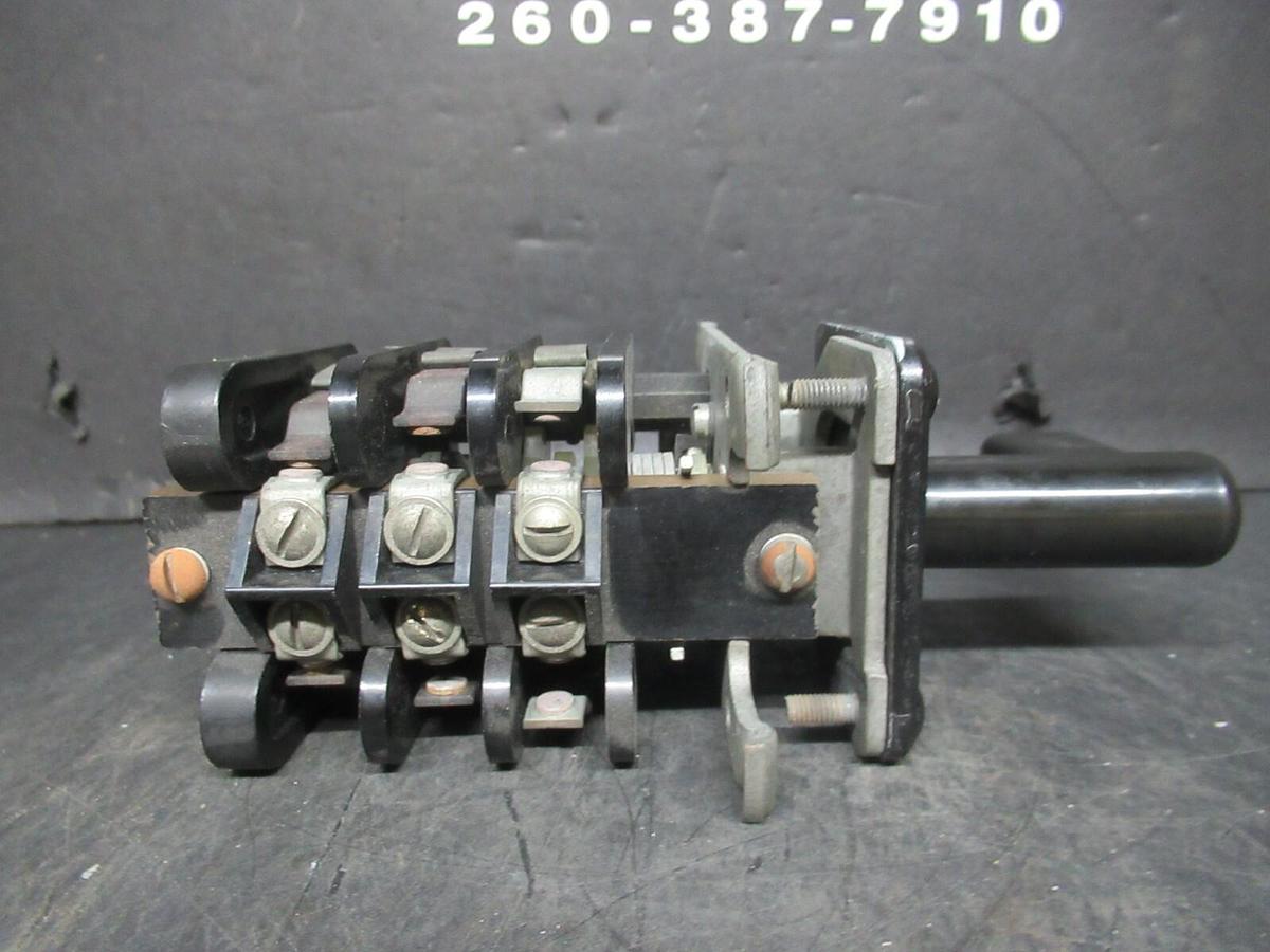 Used GENERAL ELECTRIC ROTARY SWITCH 16SB1CA19X2 AMMETER **WARRANTY INCLUDED**