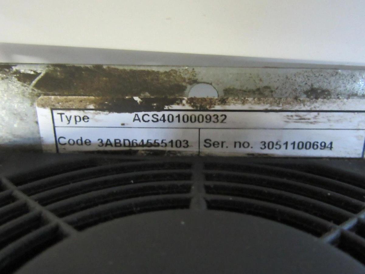Used ABB INVERTER DRIVE ACS401000932 380/480 VOLT 11.6/15.3 AMP 63/250 HZ