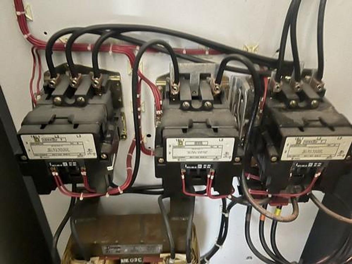 Used 50 HP SQUARE D REDUCED VOLTAGE STARTER 100 AMP SIZE 3 460 VOLT 8606SEG1JV81ACFF