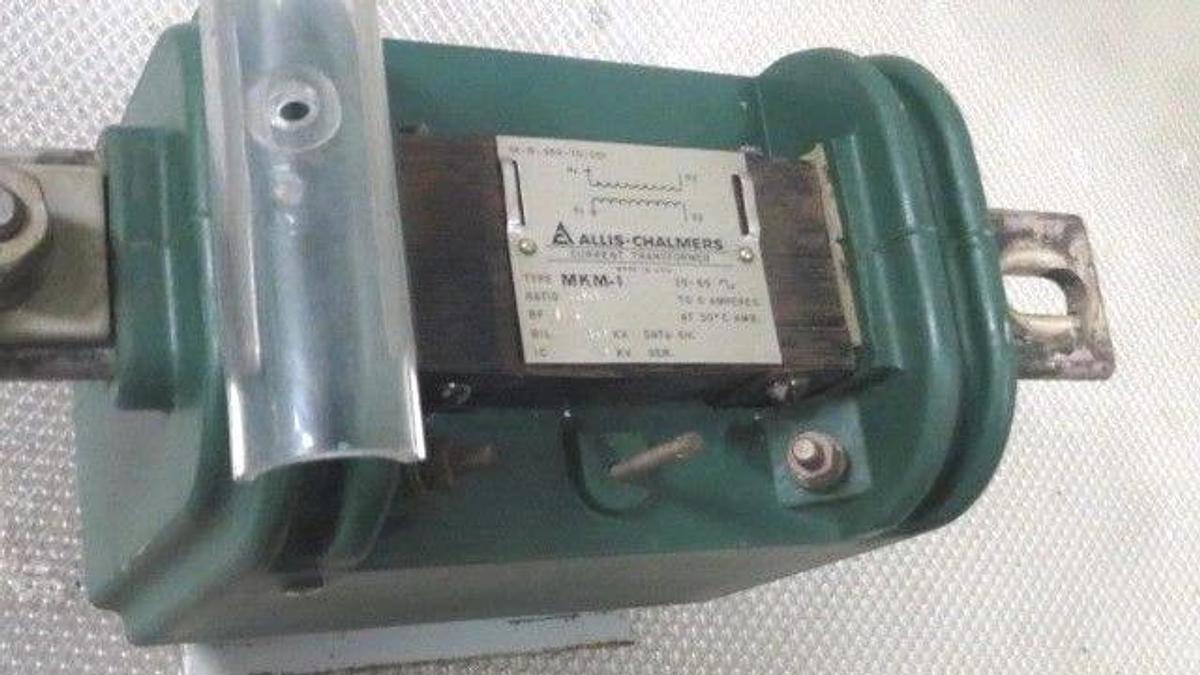 ALLIS CHALMERS CLASSIC CURRENT TRANSFORMER TYPE MKM-1 60 KV 5 AMP 300:1