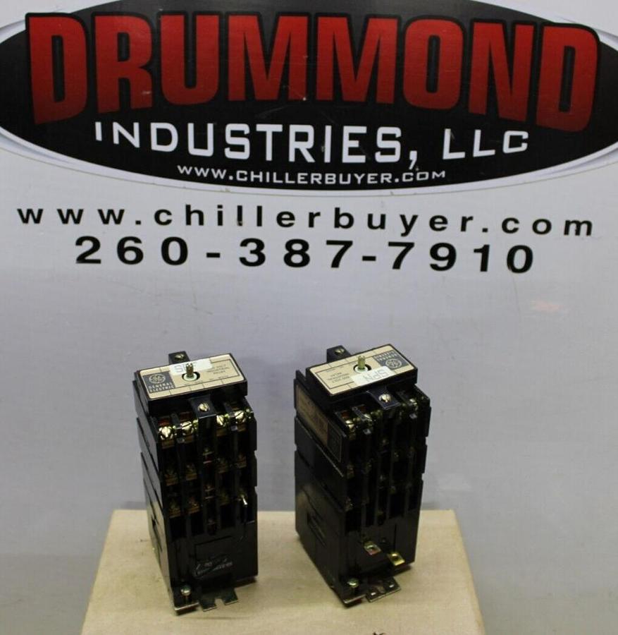 Used LOT OF 2 GE RELAY UNIT CR120B-D054 600V 48VDC COIL **WARRANTY INCLUDED**