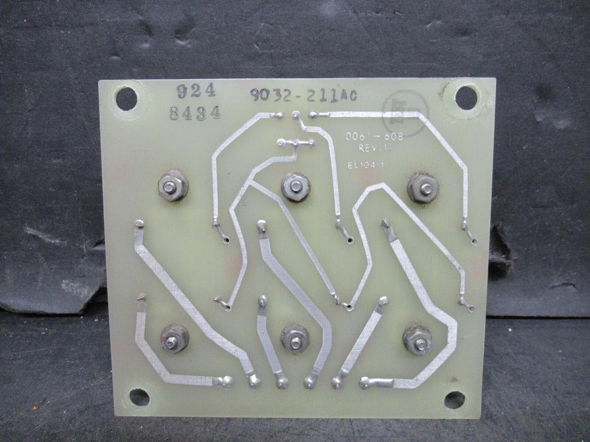 Used WESTINGHOUSE CIRCUIT BOARD 9032-211AC 0061-608 REV. 1 W/ 9010-351 TRANSFORMERS