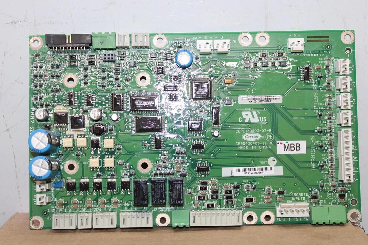 Used CARRIER HVAC MICROPROCCESOR BOARD CEPL130403-02-R CEBD430403-11-RC *WARRANTY*